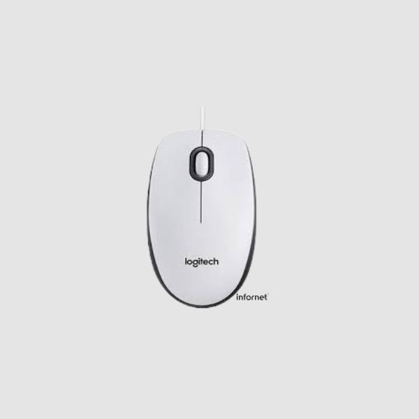 RATON LOGITECH M100 BLANCO CABLE