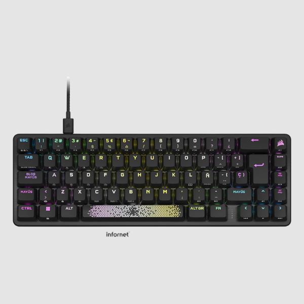 Teclado Corsair K65 Pro Mini Usb Negro (CH-91A401A-ES)