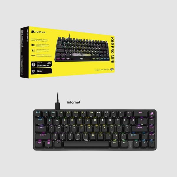 Teclado Corsair K65 Pro Mini Usb Negro (CH-91A401A-ES)