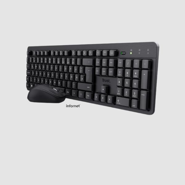 KIT TECLADO + RATON WIRELESS SILENCIOSO TKM-360 TRUST