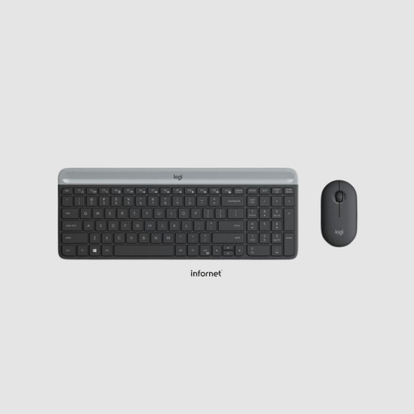 Teclado y Ratón Inalámbricos Logitech Slim Combo MK470