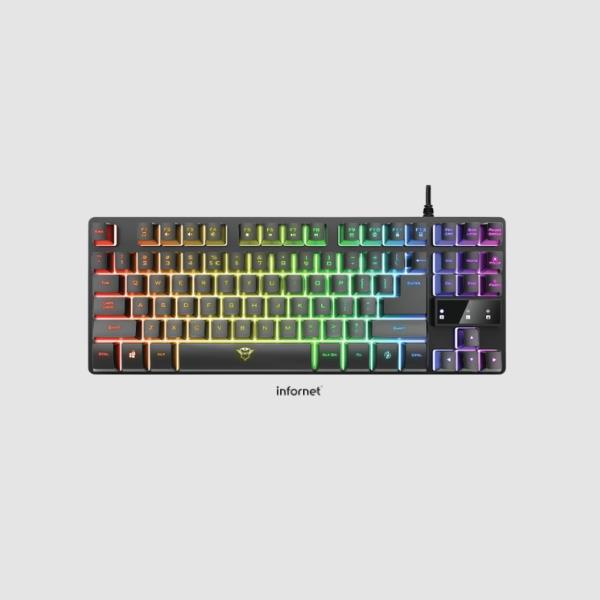 TECLADO GAMING THADO RGB GXT 833 TRUST