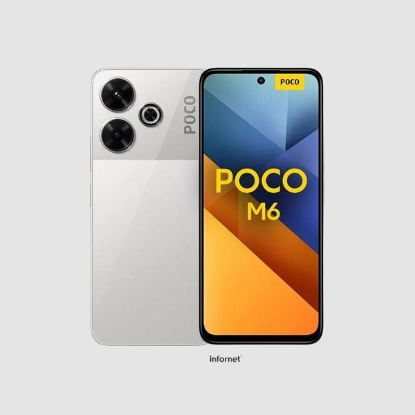 Smartphone Xiaomi POCO M6 6GB/ 128GB/ 6.79"/ Plata